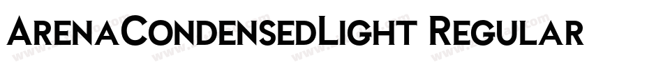 ArenaCondensedLight Regular字体转换